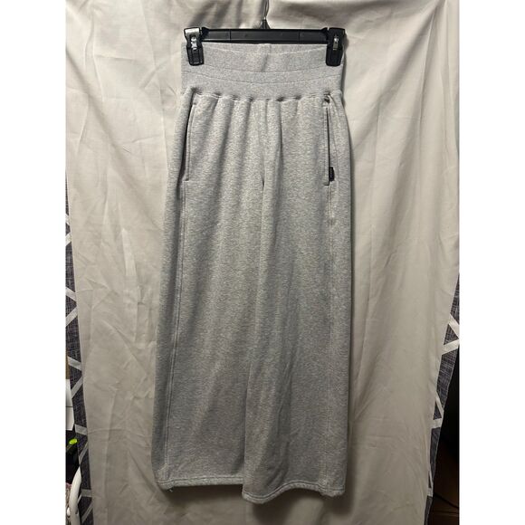 NWOT Supesu Cubby Sweatpants Wide Leg High Rise Pebble Grey Size P1 Petite - Picture 1 of 7